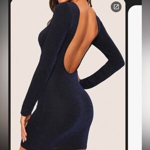 Windsor Midnight Blue Long Sleeve Dress